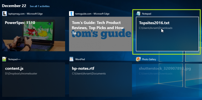 How To Use Windows 10's Timeline Feature | Laptop Mag