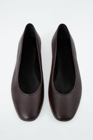 Leather Ballerina Flats