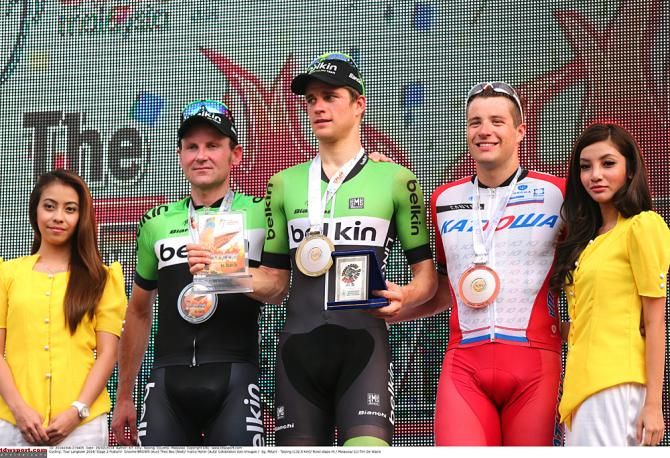 The top three on stage 2 in Langkawi