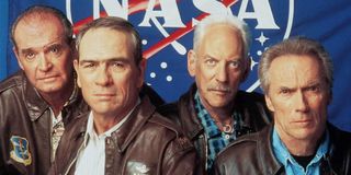 James Garner, Tommy Lee Jones, Donald Sutherland, and Clint Eastwood in Space Cowboys