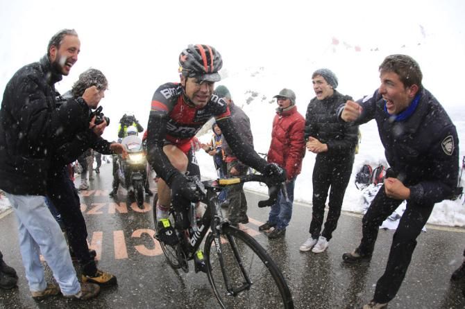 Cadel Evans (BMC) would lose his second place GC position to Rigoberto Uran in the stage 20 finale