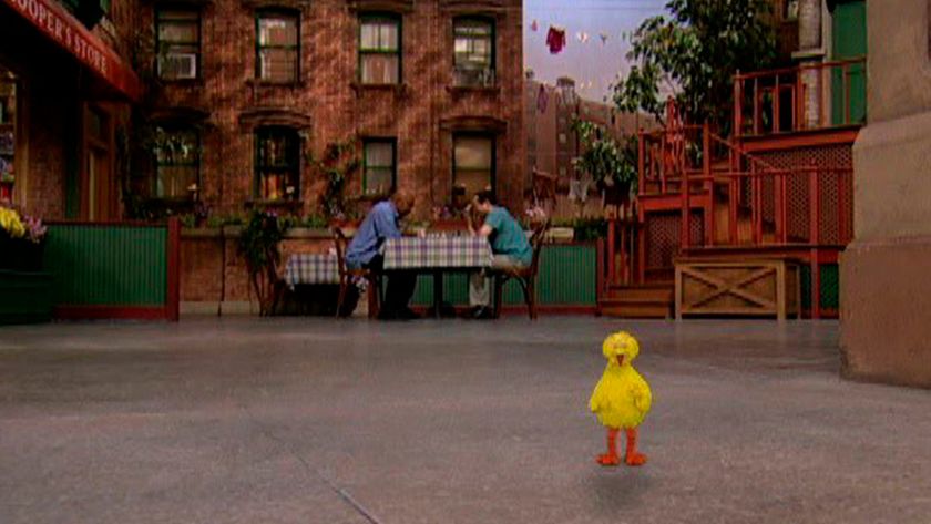 Big Bird from Sesame Street is small