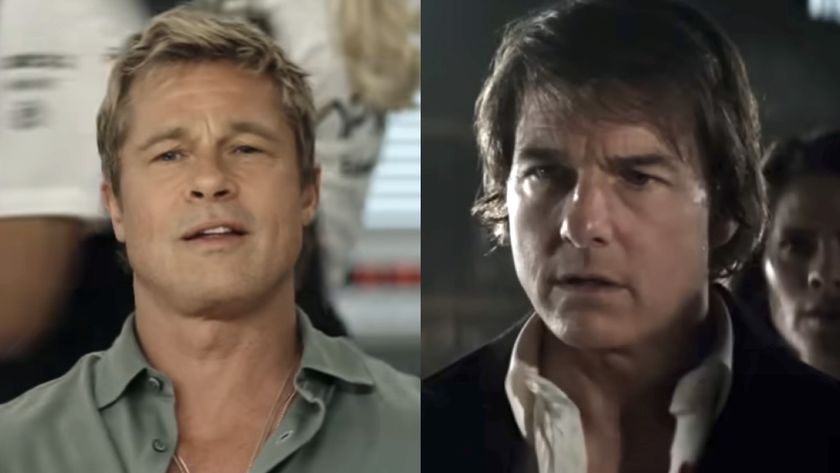 brad pitt in f1 and tom cruise in mission - impossible: the final reckoning