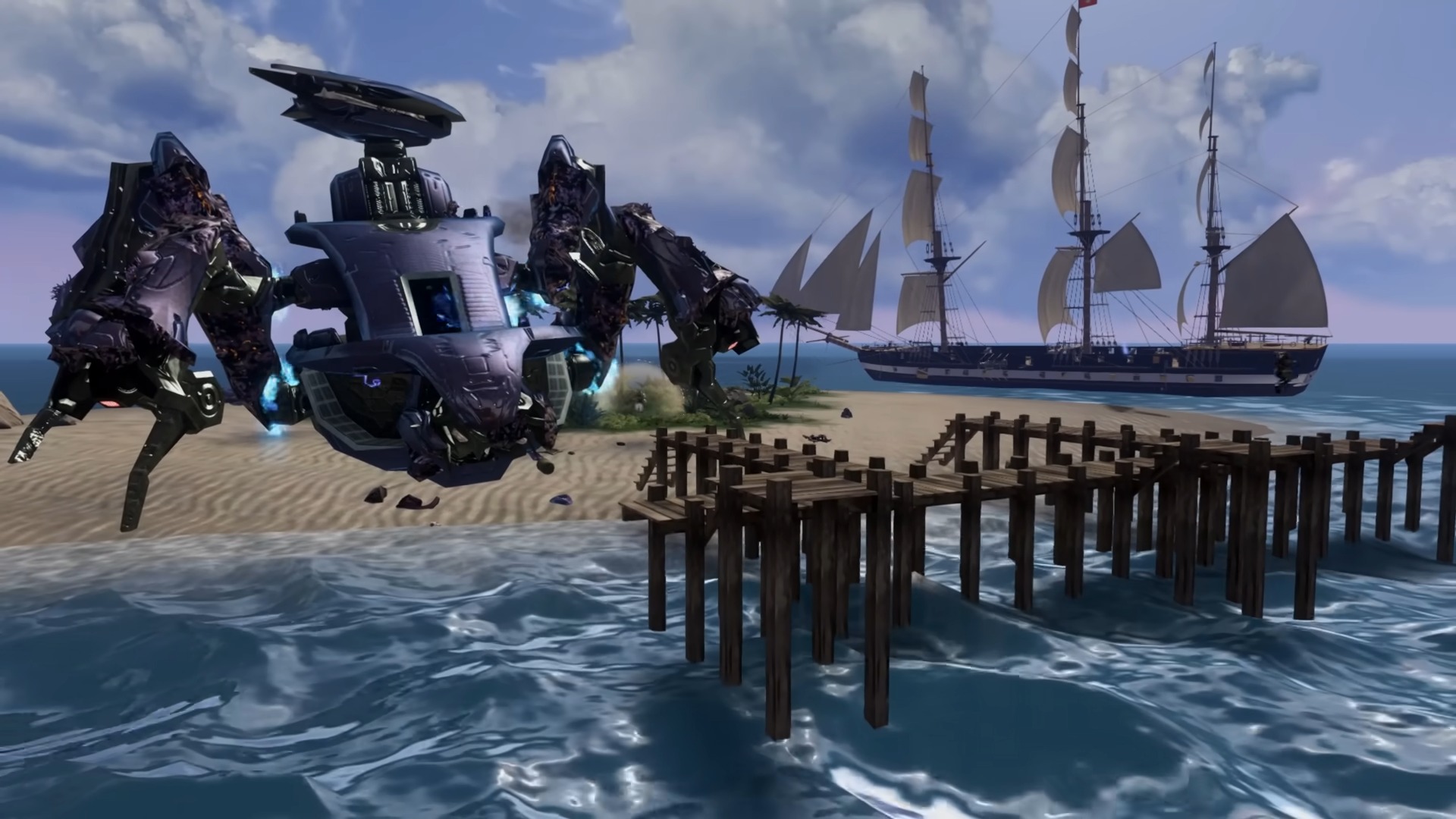 Halo and Sea of Thieves collide in a mod so ridiculous its author had to buy a new PC just to finish it: "It's a miracle I got it working as well as I did"