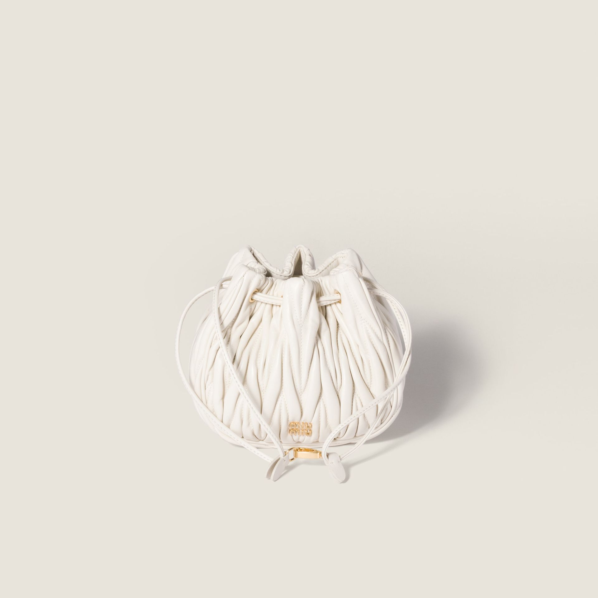 Matelassé Nappa Leather Pouch