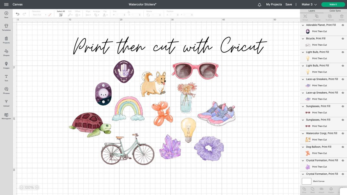 How to print and cut with Cricut Creative Bloq