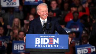 democratic presidential candidate joe biden holds south carolina primary night event in columbia