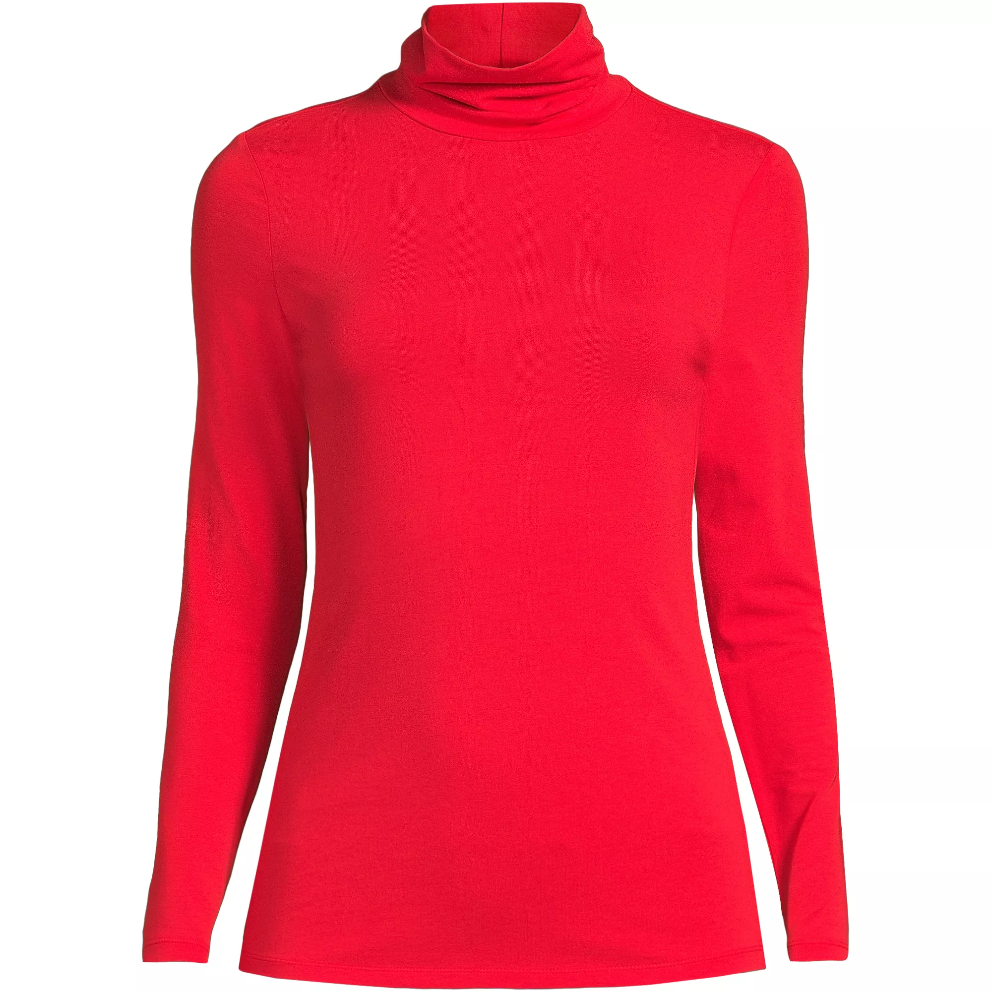 Lands' End, Lightweight Jersey Long Sleeve Turtleneck
