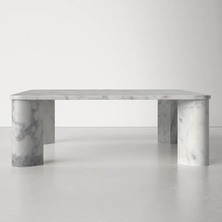 square white marble coffee table