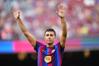 Rodri Hernandez defensive midfield of Barcelona and Spain during the Joan Gamper Trophy between FC Barcelona&nbsp;and Al Ahly SC at Spotify Camp Nou on August 19, 2026 in Barcelona, Spain. (Photo by Jose Breton/Pics Action/NurPhoto via Getty Images)