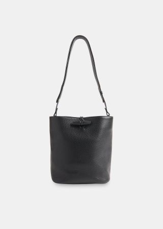 Black Cleo Toggle Bucket Bag