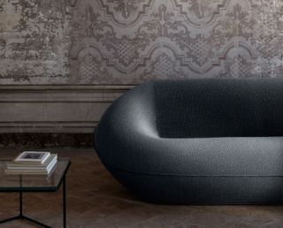 modern rounded sofa