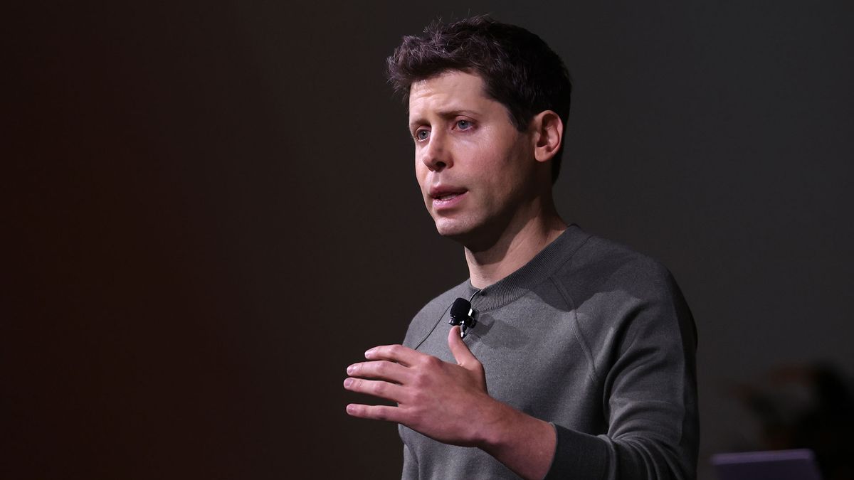 Sam Altman at OpenAI Dev Day.