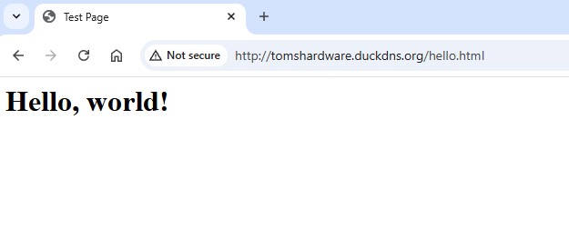 Linux web server