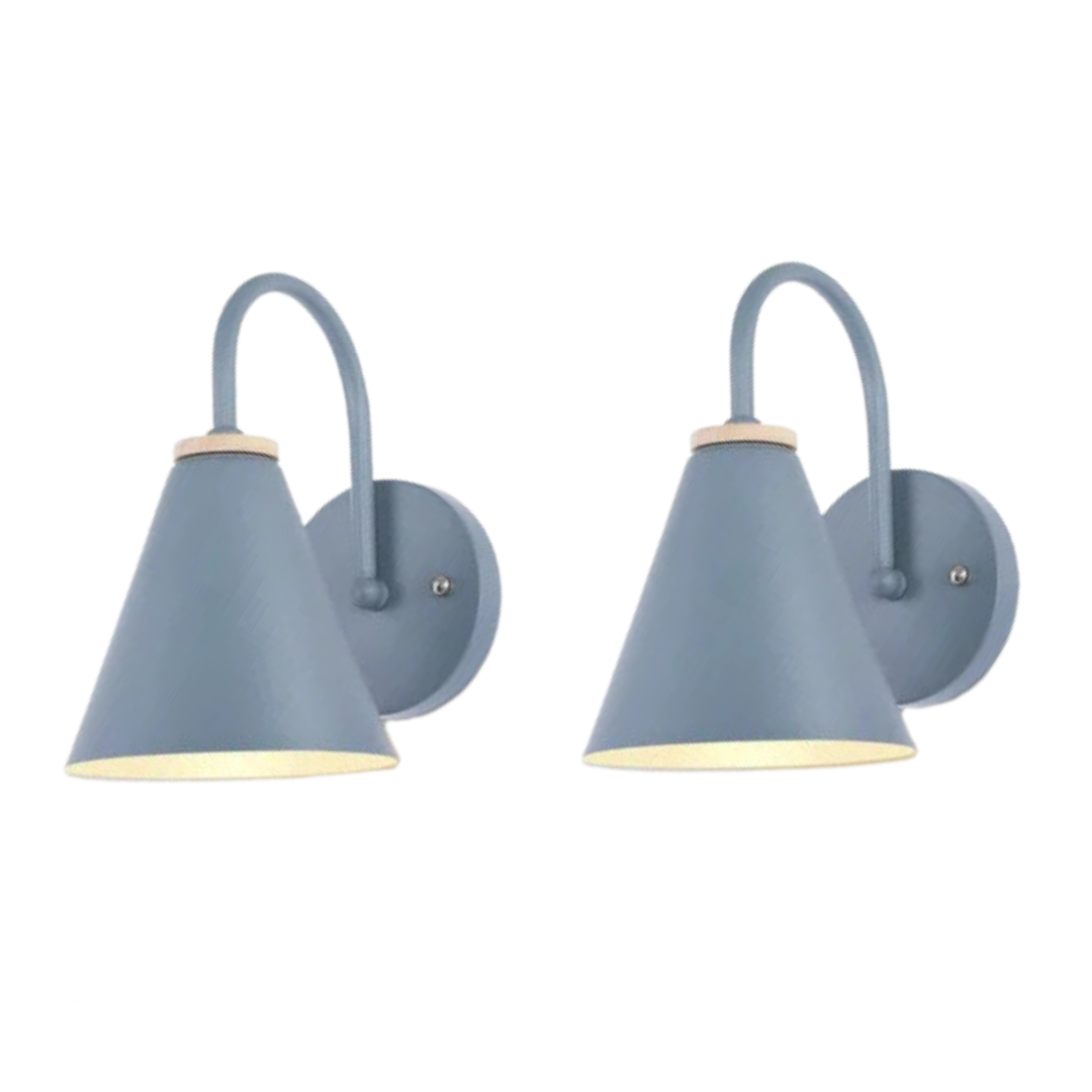 blue set of sconces