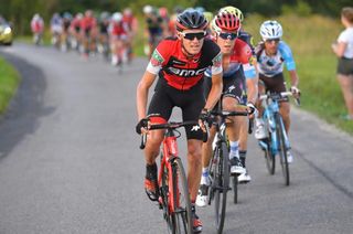 Tejay van Garderen stretches the peloton out