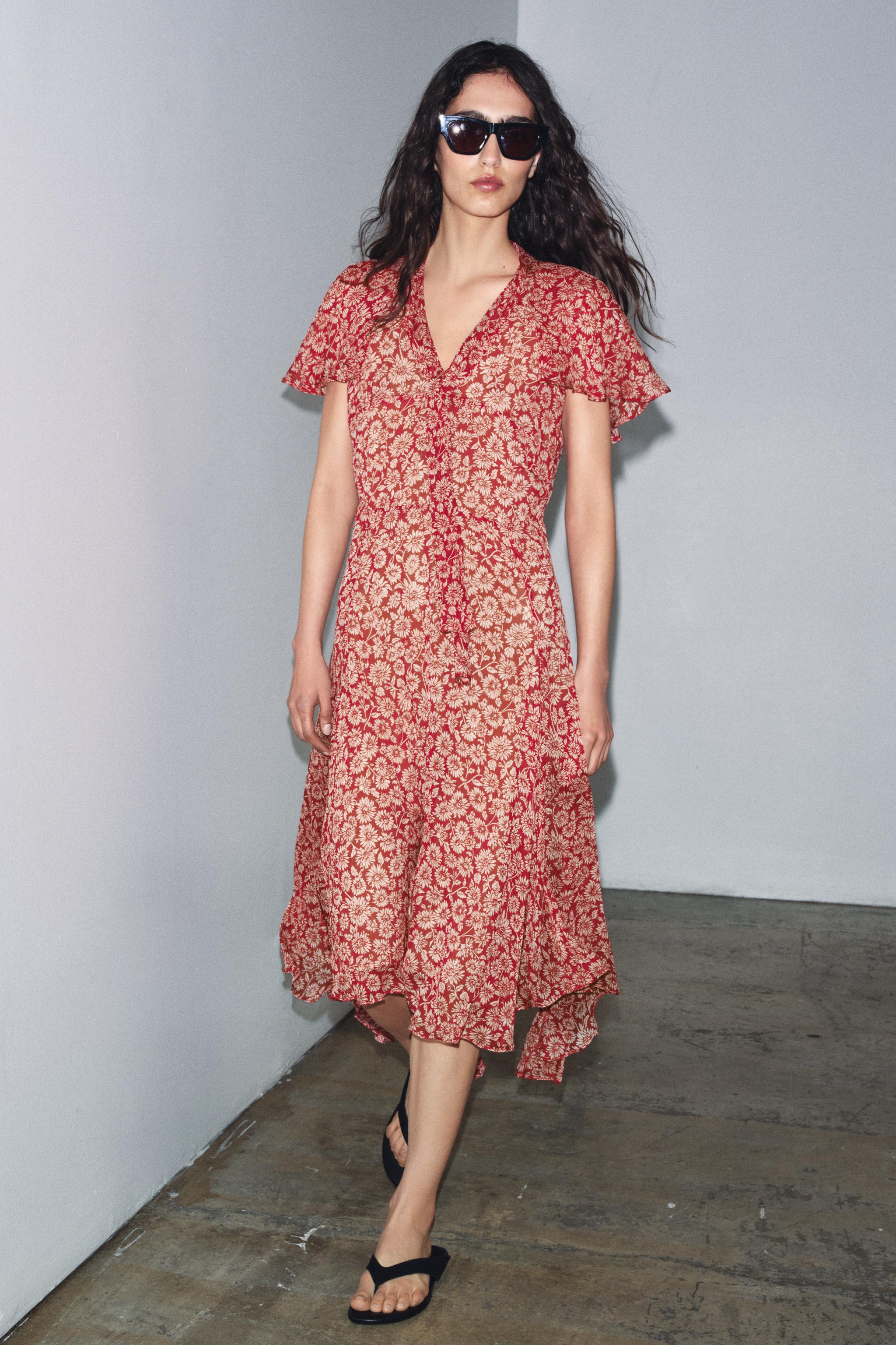 Zw Collection Floral Print Dress