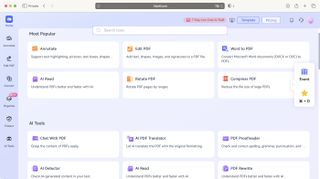 Wondershare HiPDF PDF editor during our review