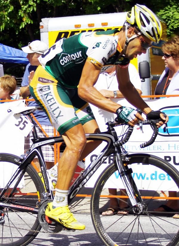 Neil Sherley (Kelly Benefit Strategies) concentrates with two laps to go.