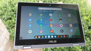 Chromebook Tablet Homescreen