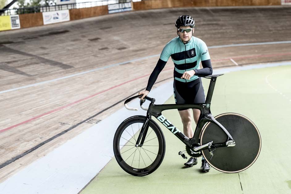 Theo Bos with his new kit and bike