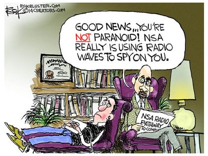 Political cartoon NSA spying