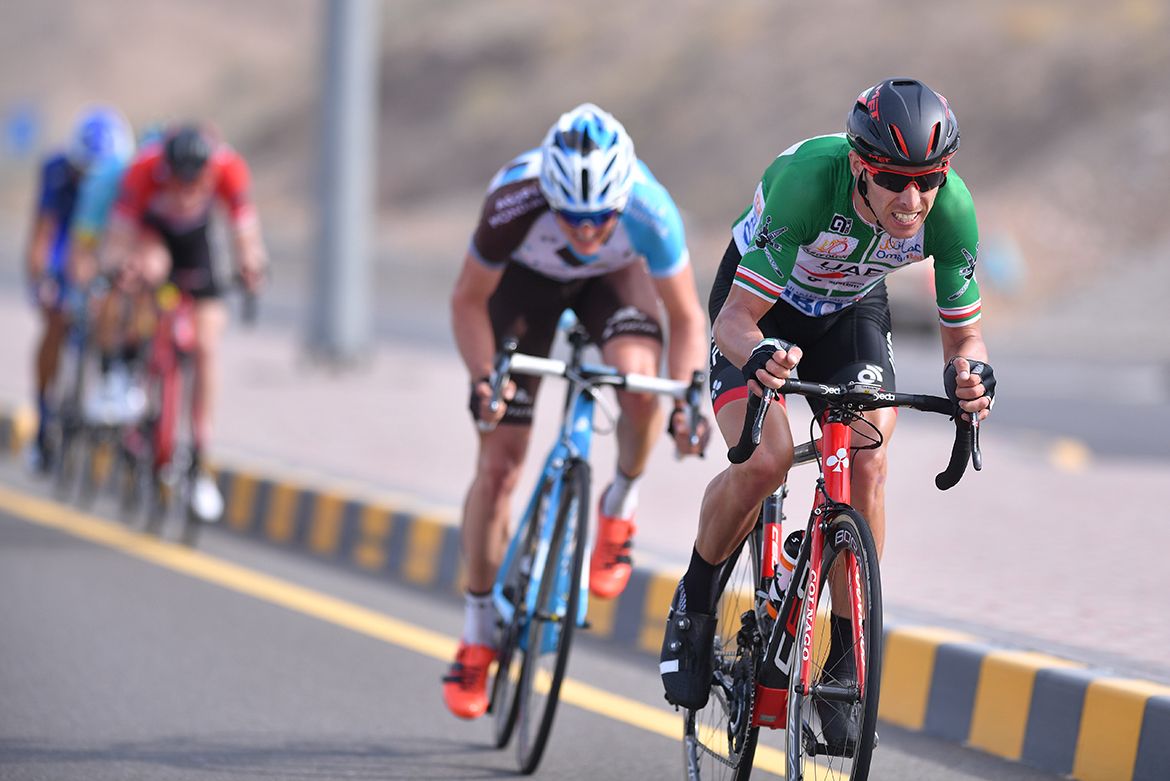 Rui Costa and Mathias Frank go on the attack