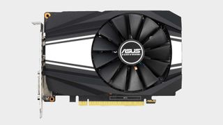 Asus GTX 1650 Super graphics card from the top