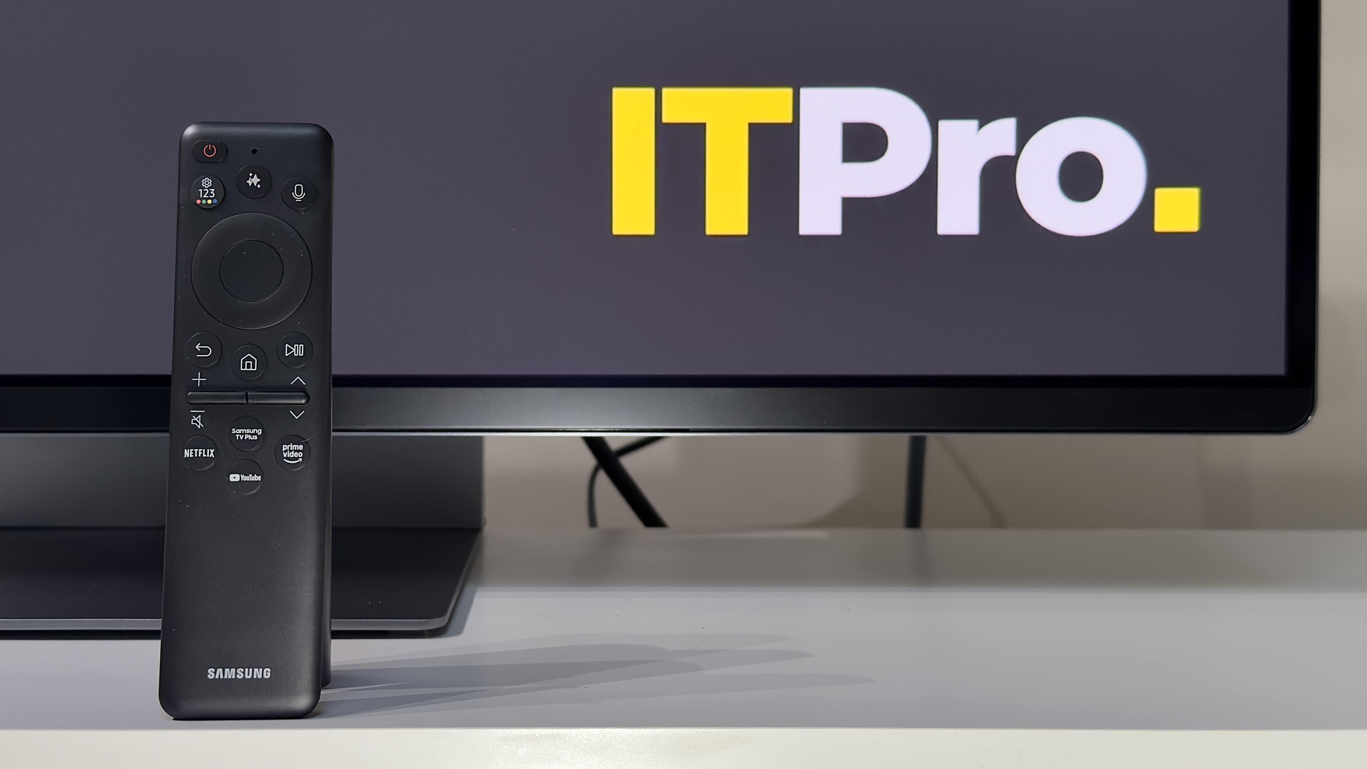 The Samsung Smart Monitor M90SF on a desk