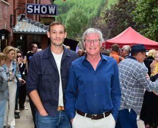 Ryan White and Dr Steve Squyres attend the Telluride Film Festival on September 03, 2022 in Telluride, Colorado.