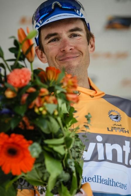 Chris Jones (UnitedHealthcare) captured the most aggressive rider jersey for his work in the break.
