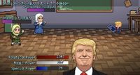 A screenshot from the Trump Iran War video game