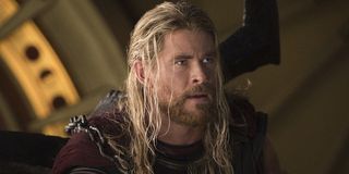 Thor after returning to Asgard in Ragnarok