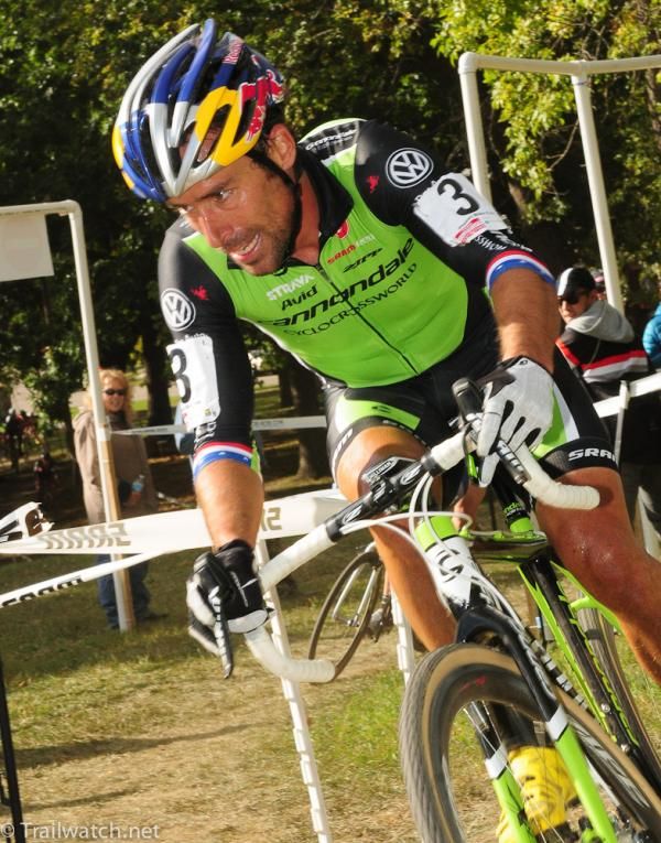 Tim Johnson (Cannondale p/b Cyclocrossworld) had that determined look that we have all seen before