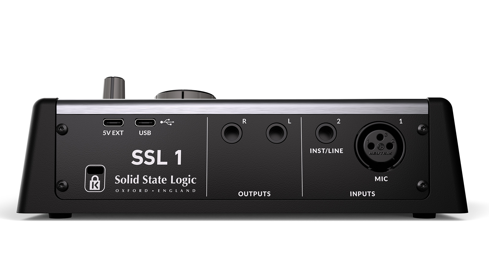 A photo of the Solid⁣ State Logic SSL ‌1 ‌USB-C audio interface