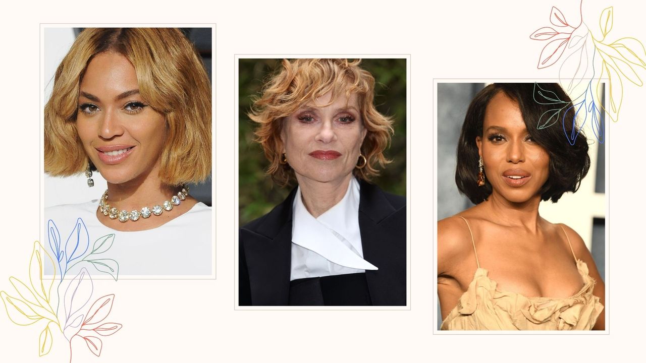 Beyonce/Isabelle Huppert/Kerry Washington showing autumn bob trends