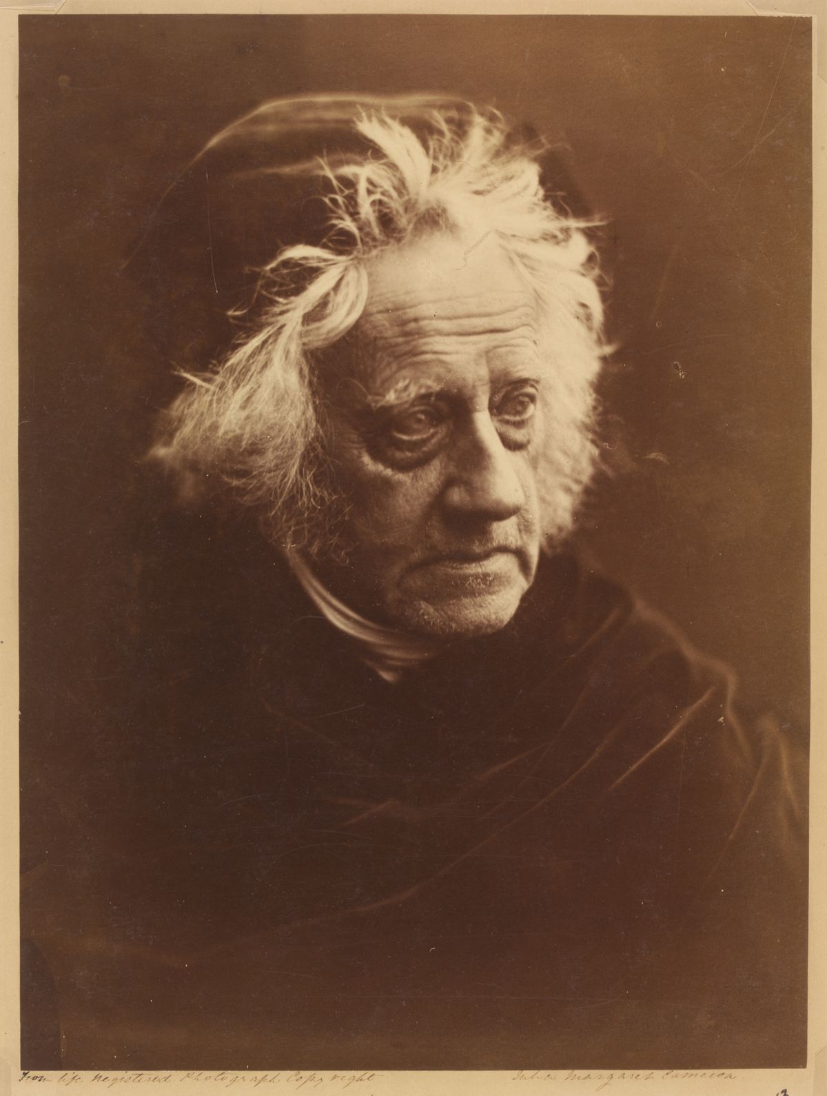 Julia Margaret Cameron's portrait John Frederick William Herschel, 1867 &copy; Victoria and Albert Museum