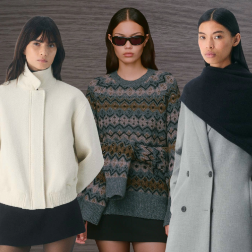 Women wearing Aritzia's new winter collection