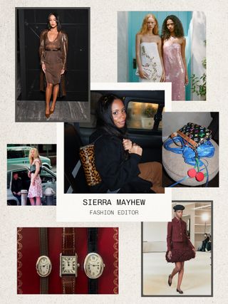 A collage of runway, influencer, and celebrity images that make up Who What Wear editors' spring mood boards.