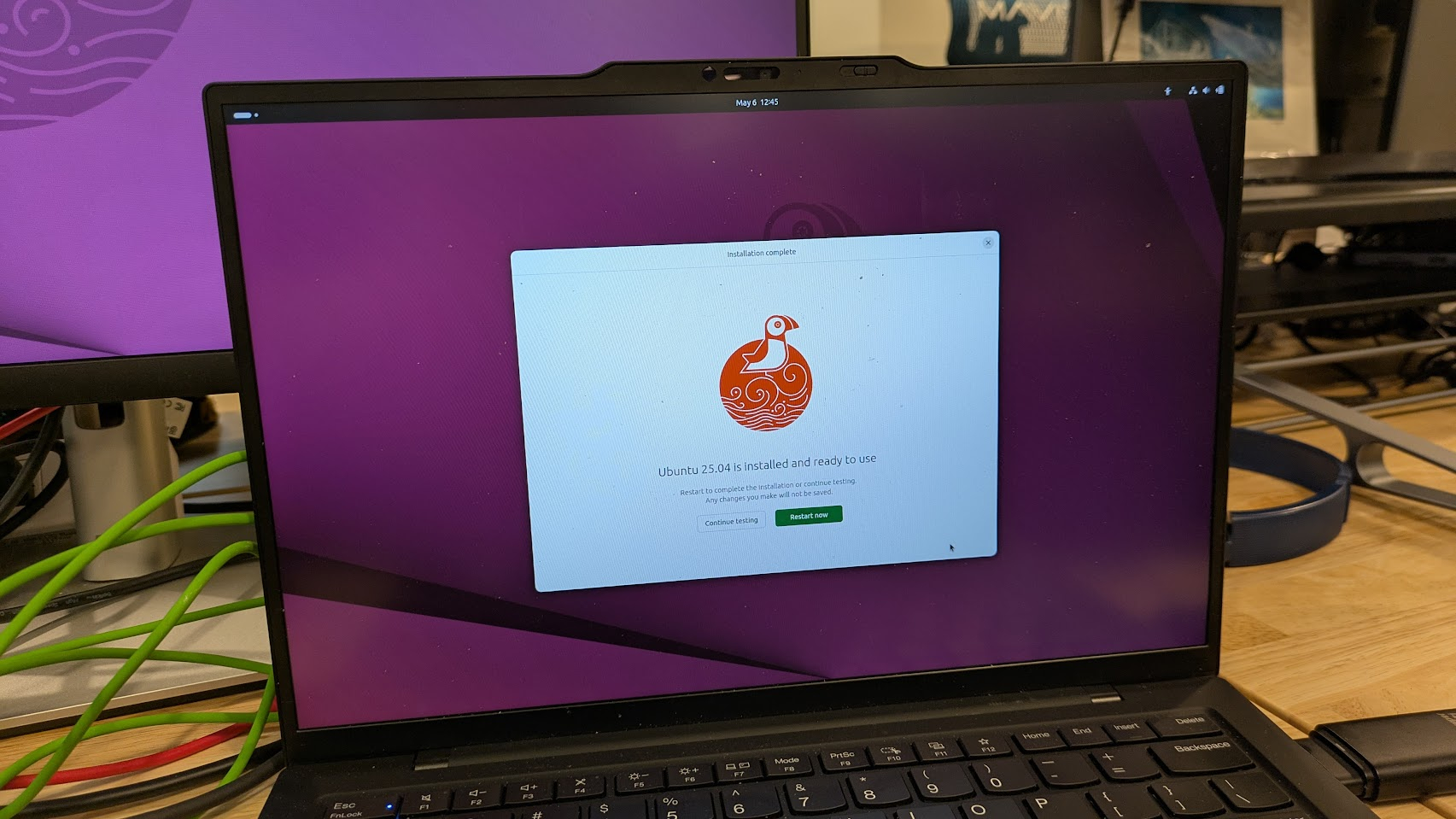 Ubuntu 25.04 installed and ready to use