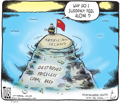 Editorial cartoon world China