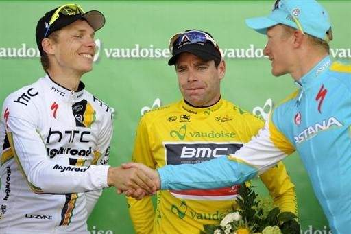 Martin, Evans and Vino make the final podium at Romandie
