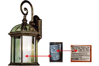 recall, bel air, outdoor wall mount lantern