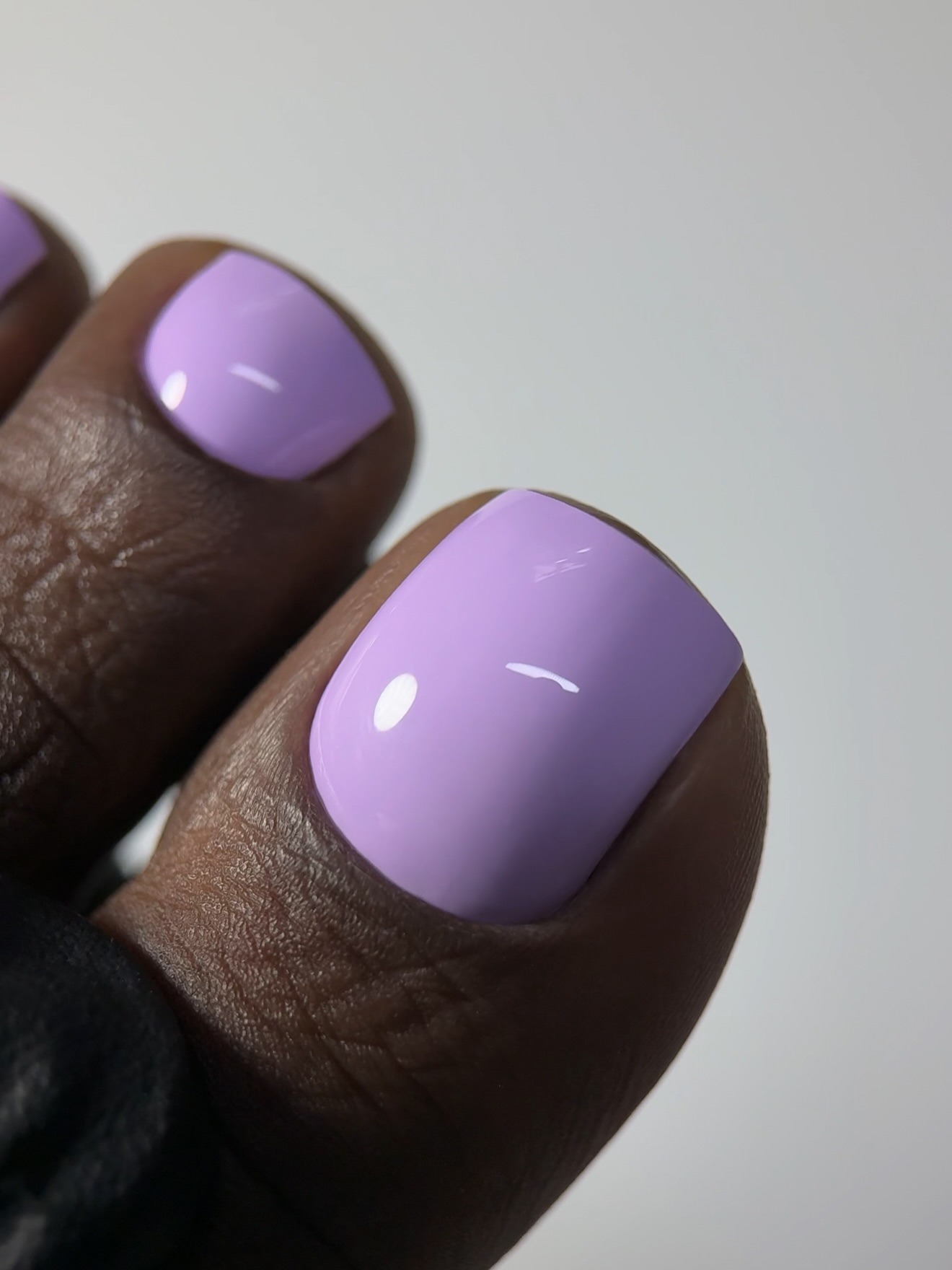purple pedicure
