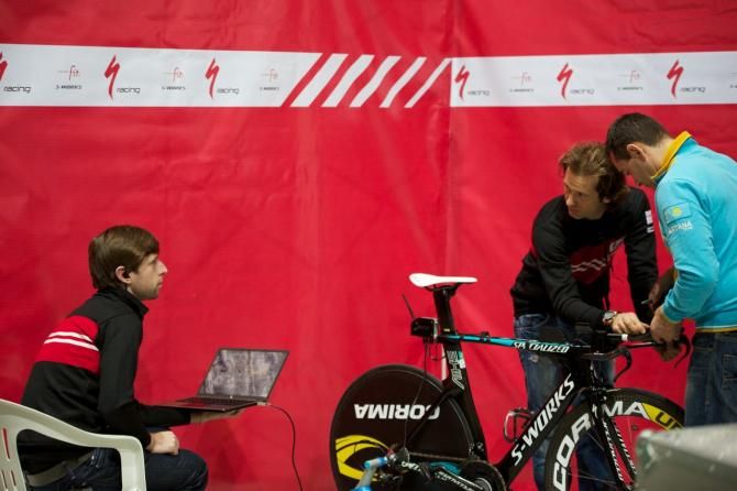 Yarno Trullo is sharing his F1 experience with Nibali and the other Specialized riders as part of the Performance Program