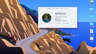 Mac update screen on macOS Big Sur