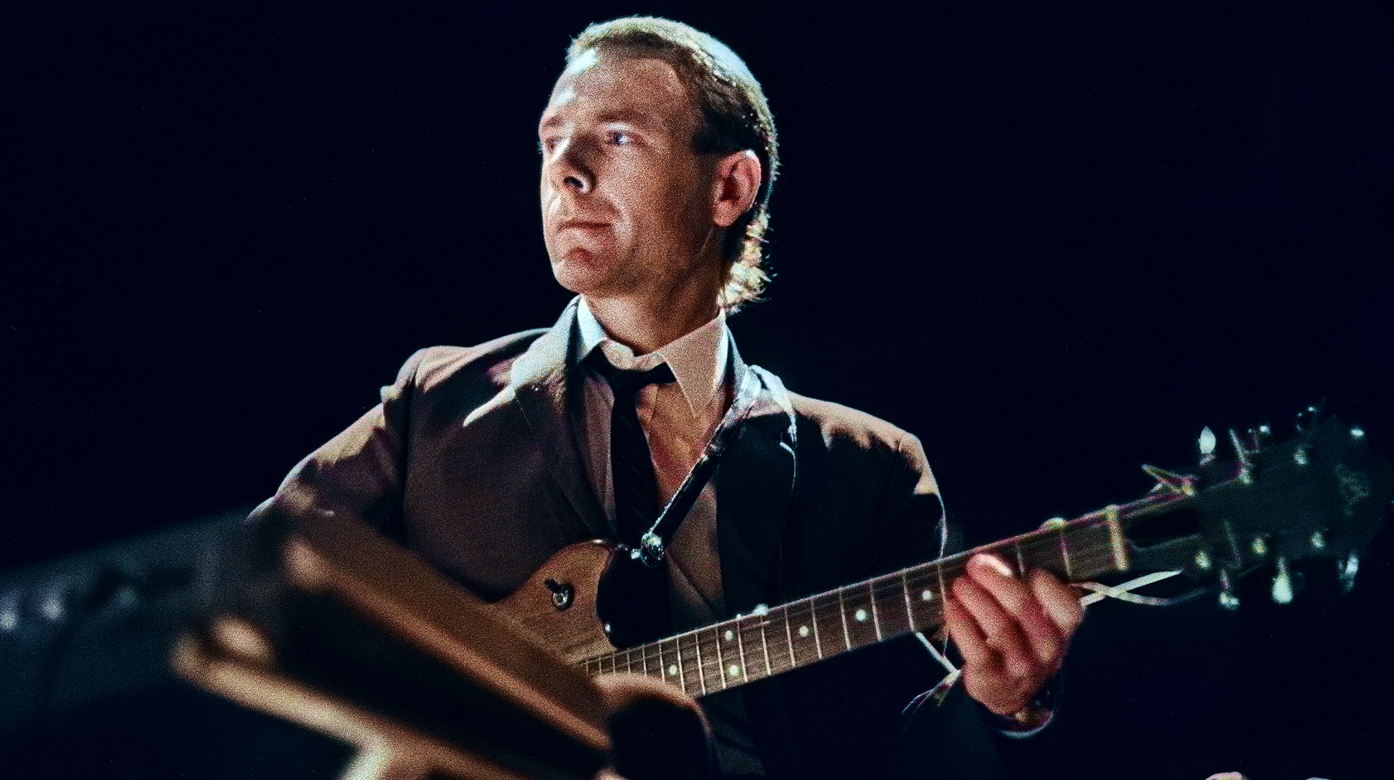 Robert Fripp of Crimson King performs on stage during soundcheck at Muziekcentrum Vredenburg, Utrecht, Netherlands, 12th October 1981 