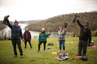 The ramblers in Take A Hike (from left) Colin, Julian, Rosie, Helen and Chaz.