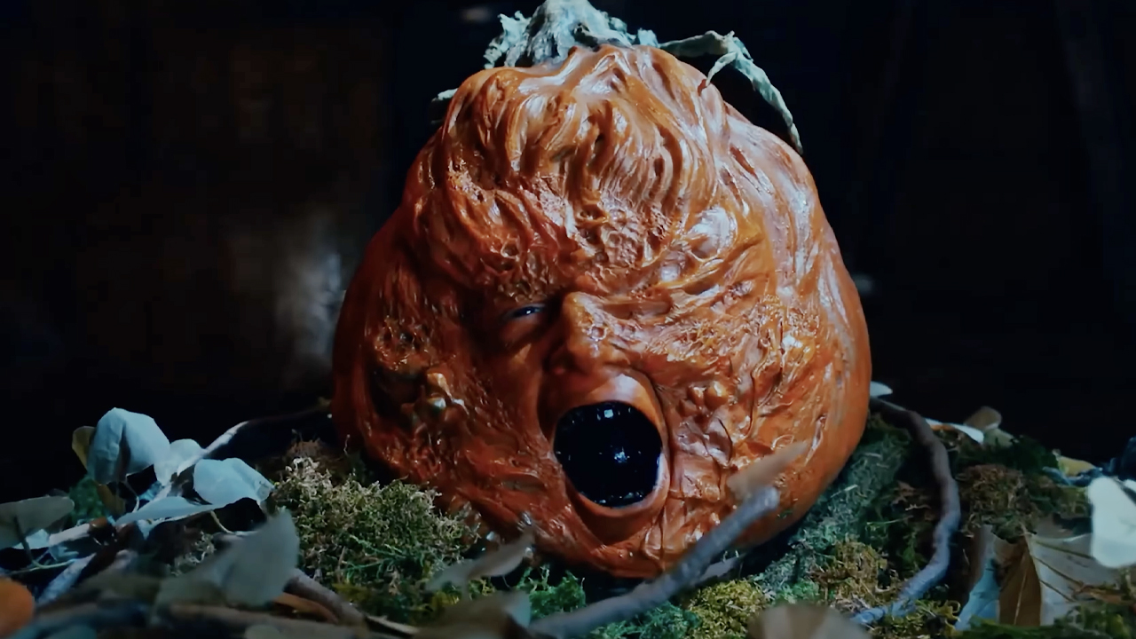 The terrifying pumpkin from R.L. Stine&#039;s Pumpkinhead (2025).