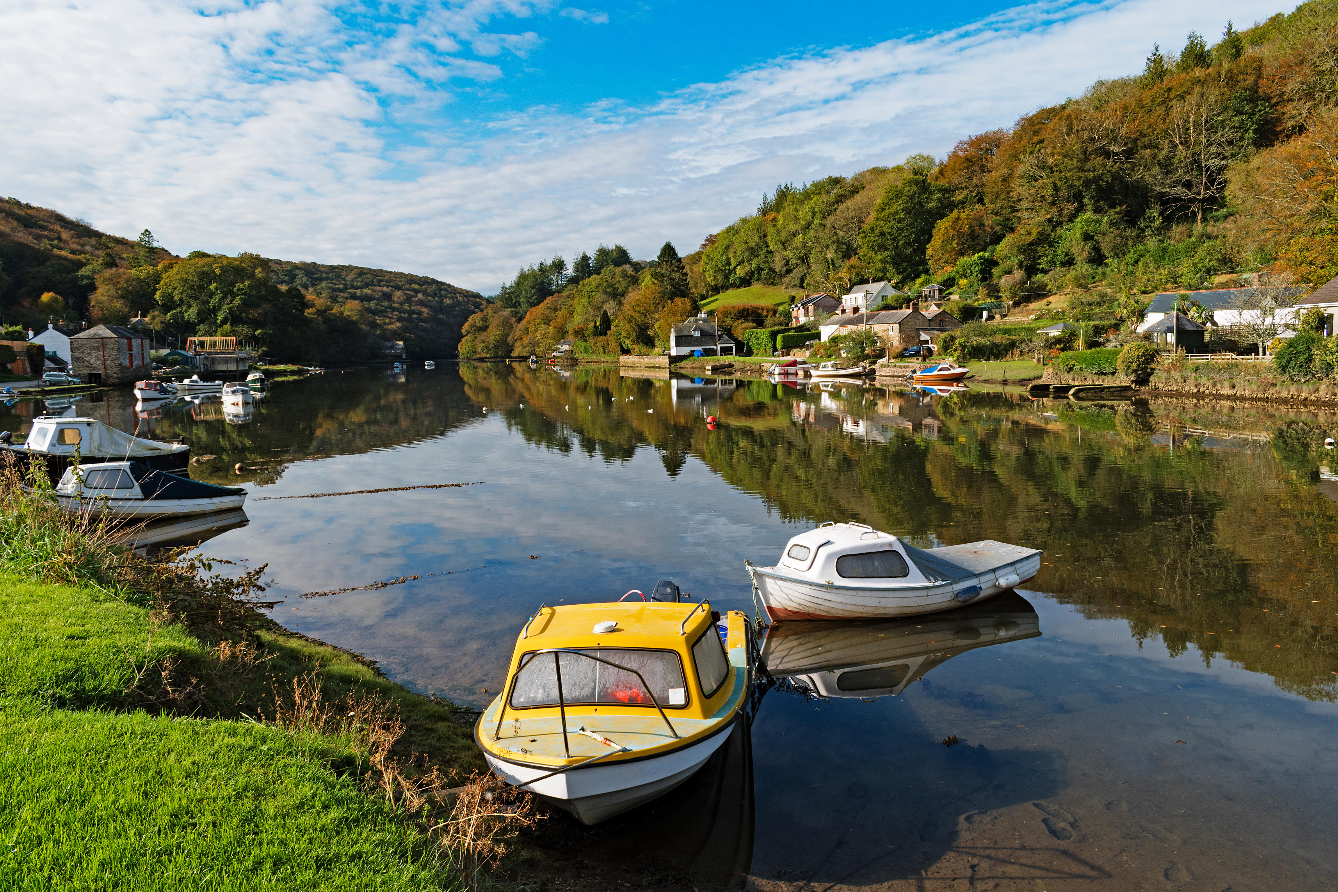 Lerryn near Lostwithiel on the Fowey Estuary in Cornwall